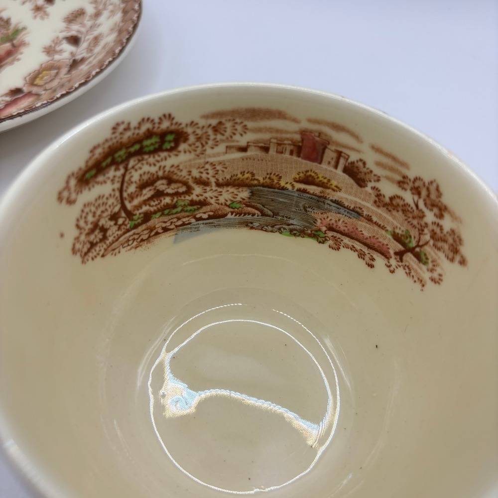 Vintage Ridgway Woodland Brown Teacup‎ and Saucer Set Made in England - Picture 5 of 13